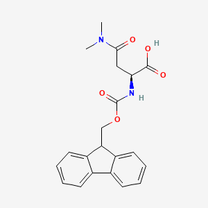 (S)-2-((((9H-Fluoren-9-yl)methoxy)carbonyl)amino)-4-(dimethylamino)-4-oxobutanoic acid