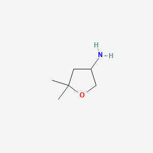 5,5-Dimethyltetrahydrofuran-3-amine