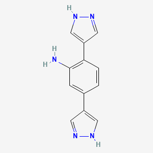 2,5-Di-1H-pyrazol-4-ylbenzenamine