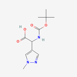 2-{[(tert-butoxy)carbonyl]amino}-2-(1-methyl-1H-pyrazol-4-yl)acetic acid