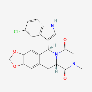 (5S,10aS)-5-(5-Chloro-1H-indol-3-yl)-9-methyl-8,9,10a,11-tetrahydro-5H-[1,3]dioxolo[4,5-g]pyrazino[1,2-b]isoquinoline-7,10-dione