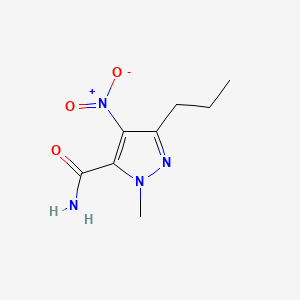 1-Methyl-4-nitro-3-propyl-(1H)-pyrazole-5-carboxamide