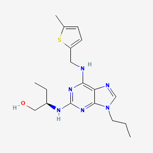 (R)-2-((6-(((5-Methylthiophen-2-yl)methyl)amino)-9-propyl-9H-purin-2-yl)amino)butan-1-ol