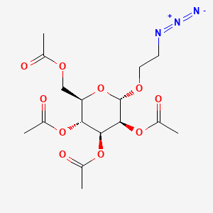 (2R,3R,4S,5S,6S)-2-(Acetoxymethyl)-6-(2-azidoethoxy)tetrahydro-2H-pyran-3,4,5-triyl Triacetate