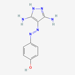 4-((3,5-Diamino-1H-pyrazol-4-yl)diazenyl)phenol