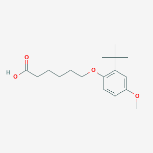 6-[2-(1，1-Dimethylethyl)-4-methoxyphenoxy]hexanoic acid