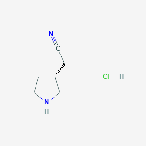 (R)-2-(Pyrrolidin-3-yl)acetonitrile hydrochloride
