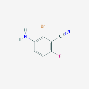 3-Amino-2-bromo-6-fluorobenzonitrile