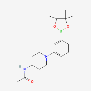 N-(1-(3-(4，4，5，5-Tetramethyl-1，3，2-dioxaborolan-2-yl)phenyl)piperidin-4-yl)acetamide