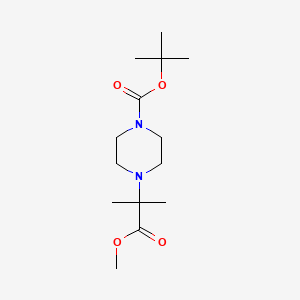 Methyl 4-[(1，1-dimethylethoxy)carbonyl]-α，α-dimethyl-1-piperazineacetate