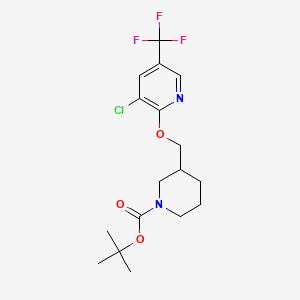 tert-Butyl 3-(((3-chloro-5-(trifluoromethyl)pyridin-2-yl)oxy)methyl)piperidine-1-carboxylate