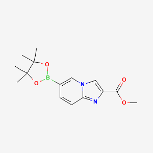 Methyl 6-(4,4,5,5-tetramethyl-1,3,2-dioxaborolan-2-yl)imidazo[1,2-a]pyridine-2-carboxylate