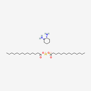 (SP-4-2)-[(1R,2R)-1,2-Cyclohexanediamine-κN1,κN2]bis(tetradecanoato-κO)platinum