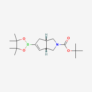 tert-Butyl (3aR,6aS)-rel-5-(4,4,5,5-tetramethyl-1,3,2-dioxaborolan-2-yl)-3,3a,4,6a-tetrahydrocyclopenta[c]pyrrole-2(1H)-carboxylate