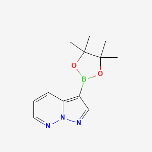 3-(4,4,5,5-tetramethyl-1,3,2-dioxaborolan-2-yl)pyrazolo[1,5-b]pyridazine