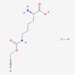 (S)-2-Amino-6-(((prop-2-yn-1-yloxy)carbonyl)amino)hexanoic acid hydrochloride