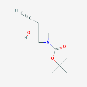 tert-Butyl 3-hydroxy-3-(prop-2-yn-1-yl)azetidine-1-carboxylate