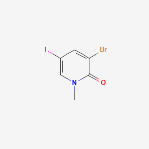 3-Bromo-5-iodo-1-methylpyridin-2(1H)-one