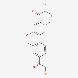 9-Bromo-3-(2-bromoacetyl)-10,11-dihydro-5H-dibenzo[c,g]chromen-8(9H)-one