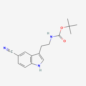 tert-Butyl (2-(5-cyano-1H-indol-3-yl)ethyl)carbamate