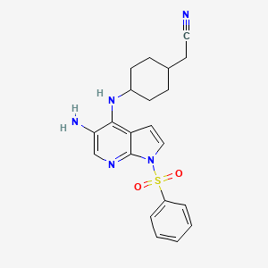 trans-4-[[5-Amino-1-(phenylsulfonyl)-1H-pyrrolo[2，3-b]pyridin-4-yl]amino]cyclohexaneacetonitrile