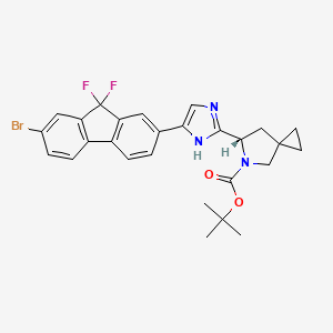 (S)-tert-Butyl 6-(5-(7-bromo-9,9-difluoro-9H-fluoren-2-yl)-1H-imidazol-2-yl)-5-azaspiro[2.4]heptane-5-carboxylate