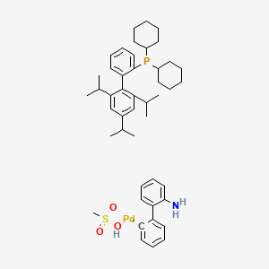 Methanesulfonato(2-dicyclohexylphosphino-2',4',6'-tri-i-propyl-1,1'-biphenyl)(2'-amino-1,1'-biphenyl-2-yl)palladium(II), 98%
