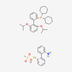 Methanesulfonato(2-dicyclohexylphosphino-2',6'-di-i-propoxy-1,1'-biphenyl)(2'-amino-1,1'-biphenyl-2-yl)palladium(II), 98%