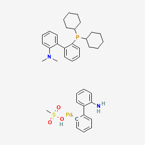 Methanesulfonato[2-(dicyclohexylphosphino)-2'-(N,N-dimethylamino)-1,1'-biphenyl](2'-amino-1,1'-biphenyl-2-yl)palladium(II)