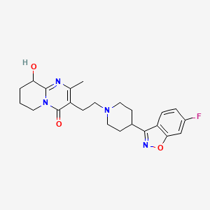 6,7,8,9-Tetrahydro-3-(2-(4-(6-fluro-1,2-benzisoxazol-3-yl)-1-piperidinyl)ethyl)-9-hydroxy-2-methyl-4H-pyrido[2,1-a]pyrimidin-4-one