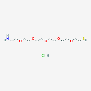3,6,9,12,15-Pentaoxaheptadecane-1-thiol-17-amino-hydrochloride