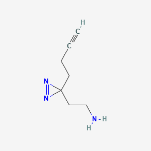 2-[3-(But-3-yn-1-yl)-3H-diazirin-3-yl]ethan-1-amine
