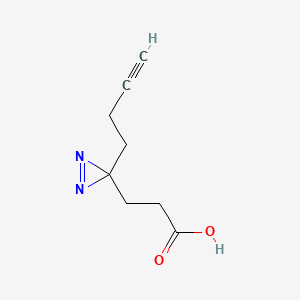 3-(3-(But-3-yn-1-yl)-3H-diazirin-3-yl)propanoic acid