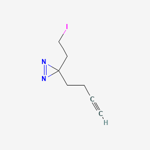 3-(But-3-yn-1-yl)-3-(2-iodoethyl)-3H-diazirine