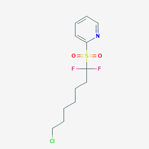 2-[(7-Chloro-1，1-difluoroheptyl)sulfonyl]pyridine