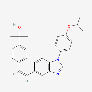 (Z)-2-(4-(2-(1-(4-Isopropoxyphenyl)-1H-benzo[d]imidazol-5-yl)vinyl)phenyl)propan-2-ol