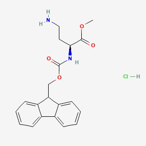 Methyl (S)-2-((((9H-fluoren-9-yl)methoxy)carbonyl)amino)-4-aminobutanoate hydrochloride