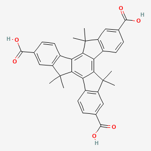 5，5，10，10，15，15-Hexamethyl-10，15-dihydro-5H-diindeno[1，2-a:1'，2'-c]fluorene-2，7，12-tricarboxylic acid