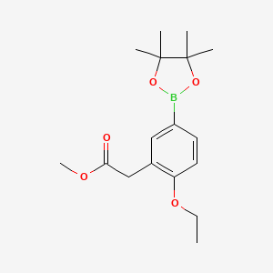 Methyl 2-(2-ethoxy-5-(4，4，5，5-tetramethyl-1，3，2-dioxaborolan-2-yl)phenyl)acetate