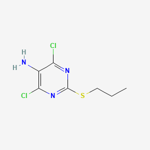 4,6-Dichloro-2-(propylthio)pyrimidin-5-amine, 98%