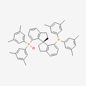 (R)-(7'-(Bis(3,5-dimethylphenyl)phosphanyl)-2,2',3,3'-tetrahydro-1,1'-spirobi[inden]-7-yl)bis(3,5-dimethylphenyl)phosphine oxide (98%)