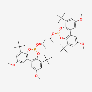 (+)-6,6'-{[(1R,3R)-1,3-Dimethyl-1,3-propanediyl]bis(oxy)}bis[4,8-bis(t-butyl)-2,10-dimethoxy-bibenzo[d,f][1,3,2]dioxaphosphepin]