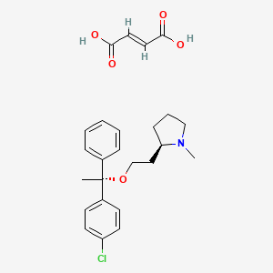 (R-(R*,R*))-1-甲基-2-(2-(1-(4-氯苯基)-1-苯乙氧基)乙基)-吡咯烷 (E)-2-丁烯二酸盐