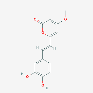 (E)-6-(3,4-Dihydroxystyryl)-4-methoxy-2H-pyran-2-one