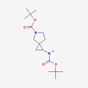 TERT-BUTYL 1-((TERT-BUTOXYCARBONYL)AMINO)-5-AZASPIRO[2.4]HEPTANE-5-CARBOXYLATE