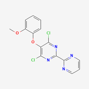 4,6-Dichloro-5-(2-methoxyphenoxy)-2,2'-bipyrimidine, 98%