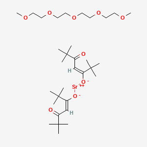 Bis(2,2,6,6-tetramethyl-3,5-heptanedionato)strontium tetraglyme adduct