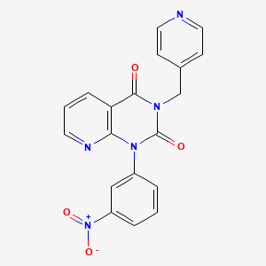 1-(3-Nitrophenyl)-3-(pyridin-4-ylmethyl)pyrido[2,3-d]pyrimidine-2,4(1H,3H)-dione