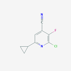 2-Chloro-6-cyclopropyl-3-fluoroisonicotinonitrile