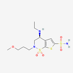 (S)-4-(ethylamino)-2-(3-methoxypropyl)-3,4-dihydro-2H-thieno[3,2-e][1,2]thiazine-6-sulfonamide 1,1-dioxide